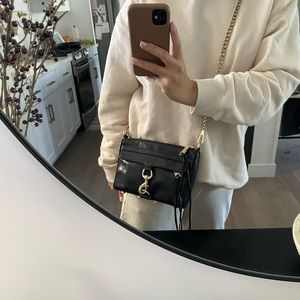 Rebecca Minkoff Mini Mac Bag black with GHW